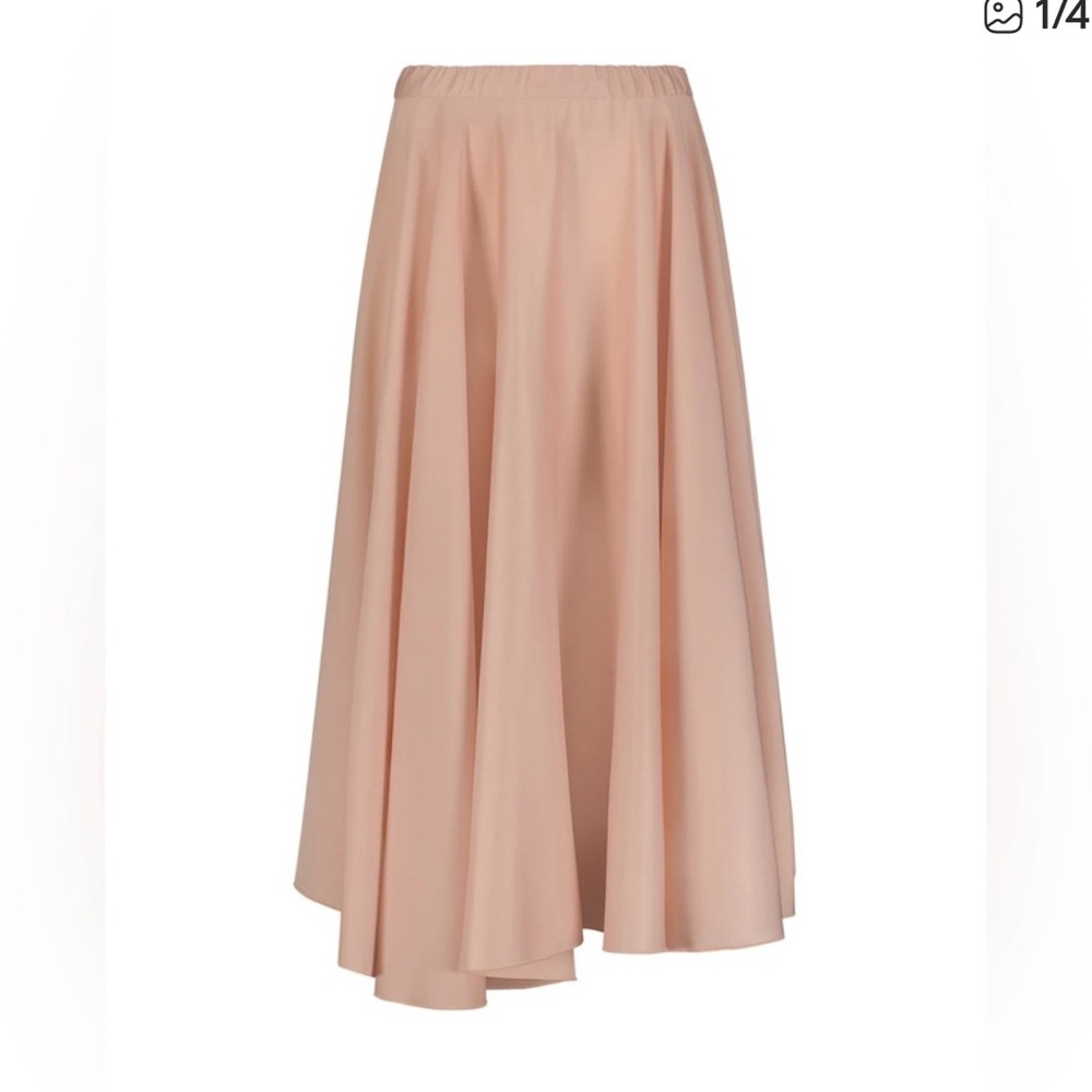 Aleeza Paris Coral Skirt NWT - LG  Midi Skirt